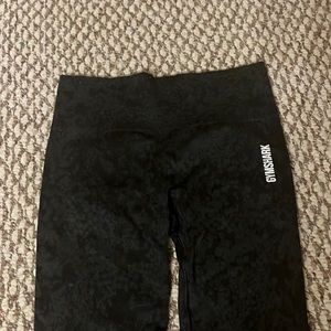 black gymshark leggings; size small, fits tight